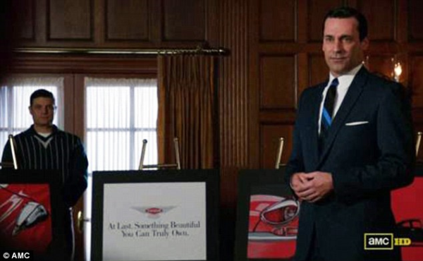 an advertising pitch in a boardroom